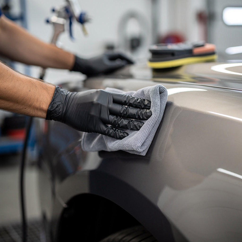 Carcoa Quality Body & Paint San Diego technician performing expert auto body repair and paint services in San Diego